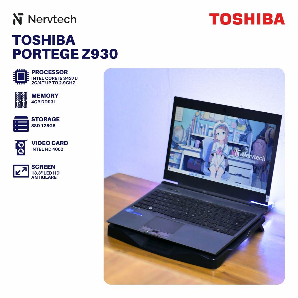 Toshiba Portege Z930 Core i5 3437 Gen 3 4GB/128GB 13 inch Ultrabook Laptop Windows Dynabook R632H