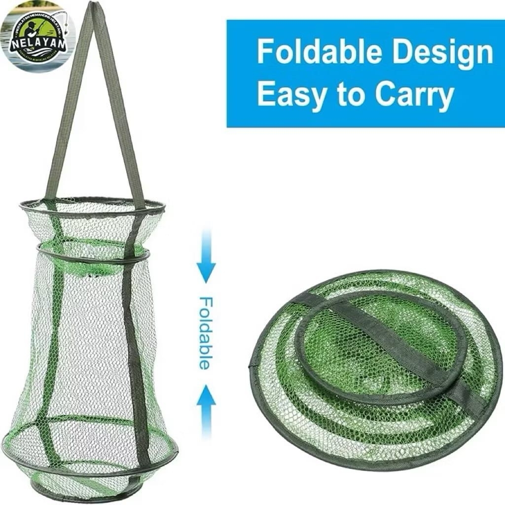 KORANG/KOJA/KARAMBA PANCING IKAN BAHAN NILON UNTUK TEMPAT IKAN HASIL MEMANCING HARGA PER 1 BIJI