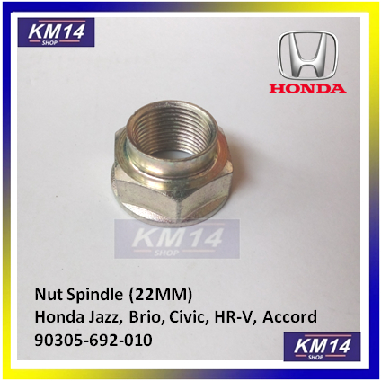Mur As Roda Nut Spindle (22MM) Honda Jazz, Brio, Civic, HR-V, Accord 90305-692-010