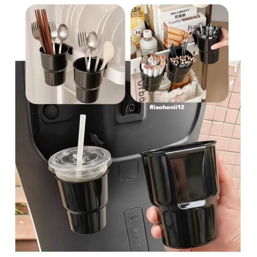 Tempat Gelas Botol Minuman Gantung HP Smartphone Di box Depan Motor