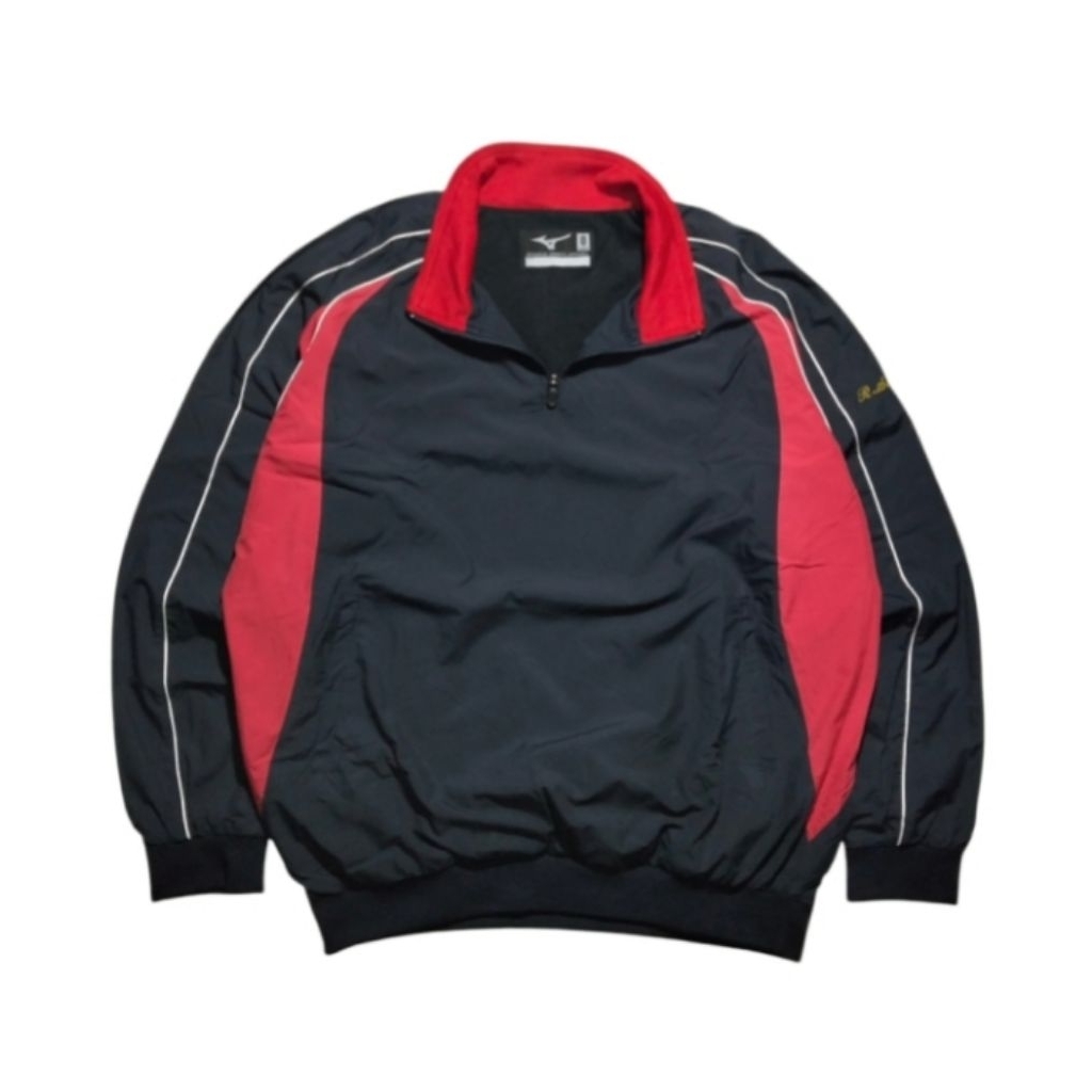 MIZUNO jacket halfzip windbreaker vintage size 0 jaspo fit XL (P71xL63)