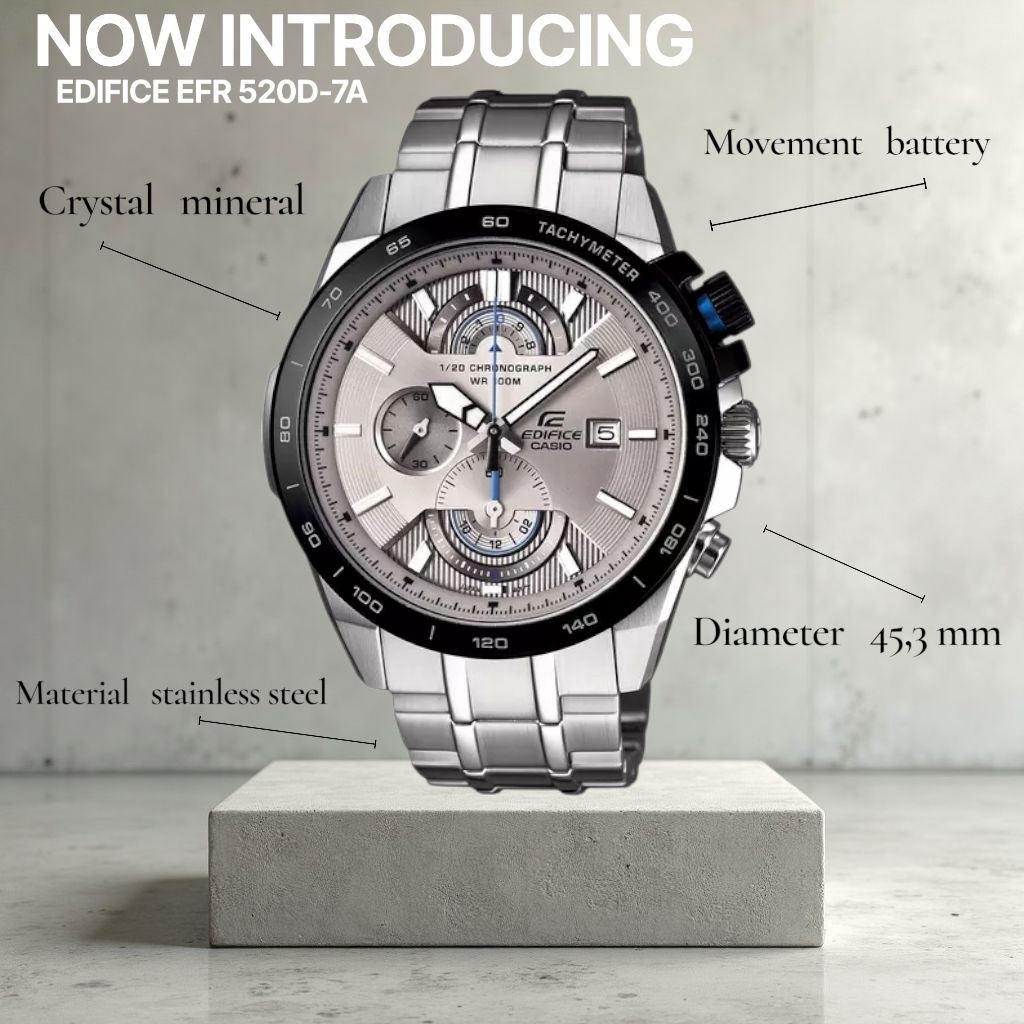 Jam Tangan Pria Edifice EFR-520D-7A