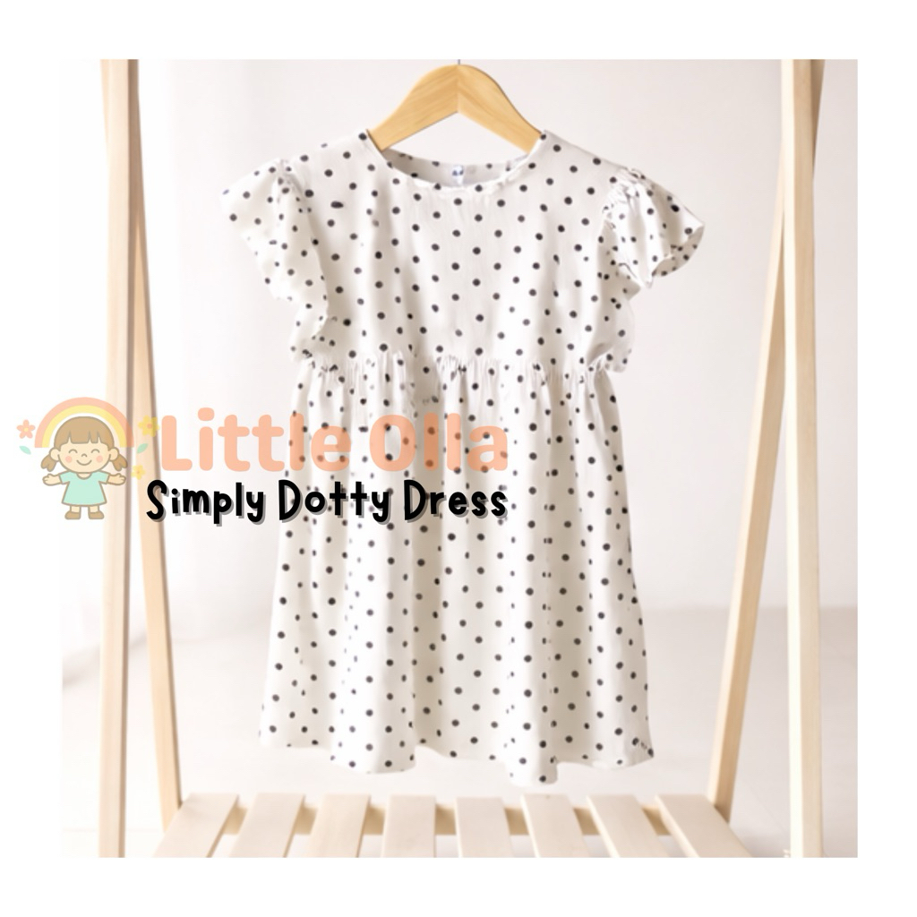 Simply Dotty Dress by Little Olla Kids Wear