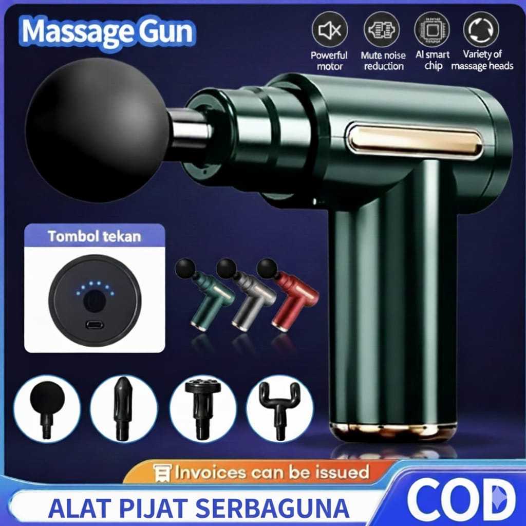 Alat Pijat serbaguna Mini Fascial Gun Massage Gun