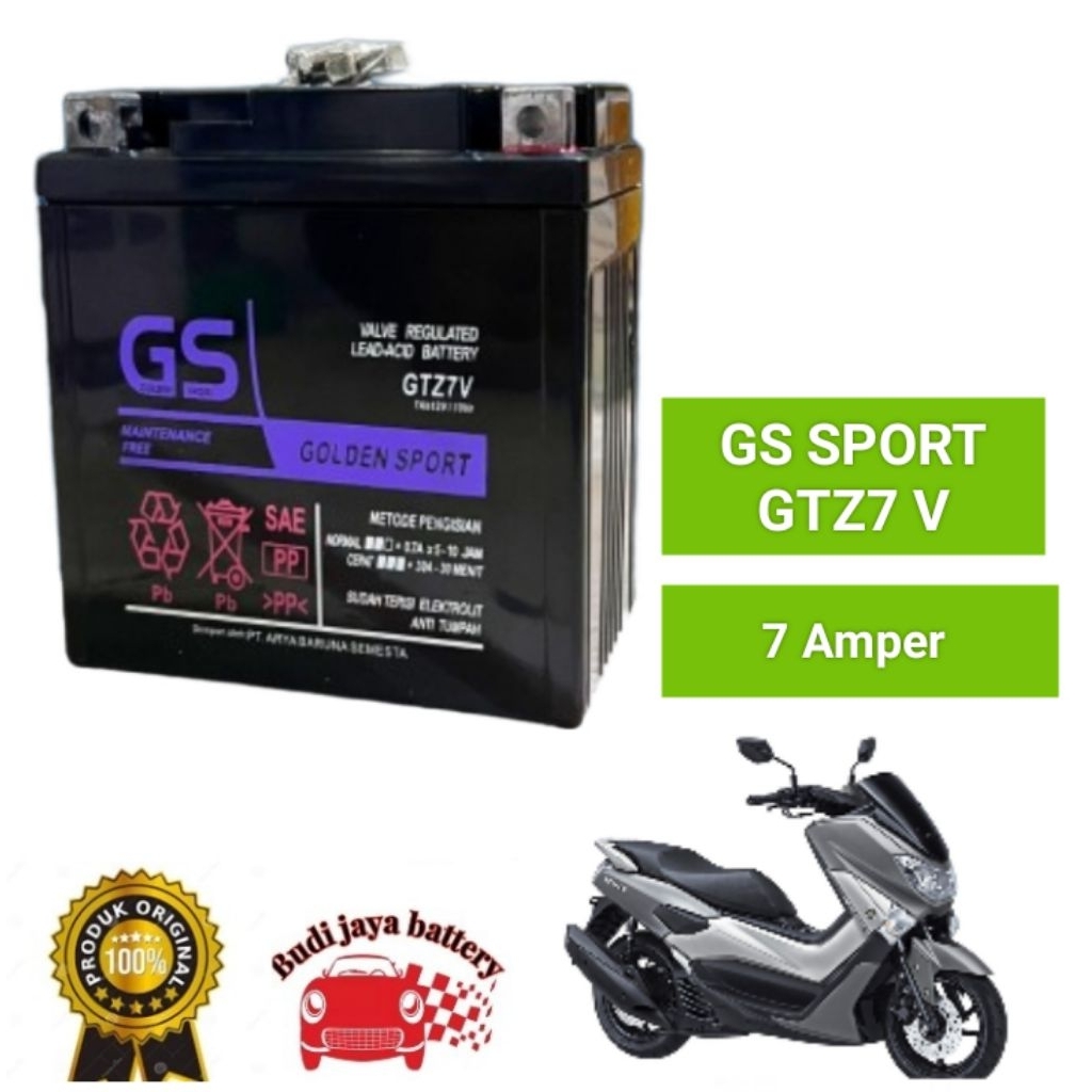 Aki kering motor NMAX old aerox Lexy R 25 glx 150 GS SPORT GTZ7V