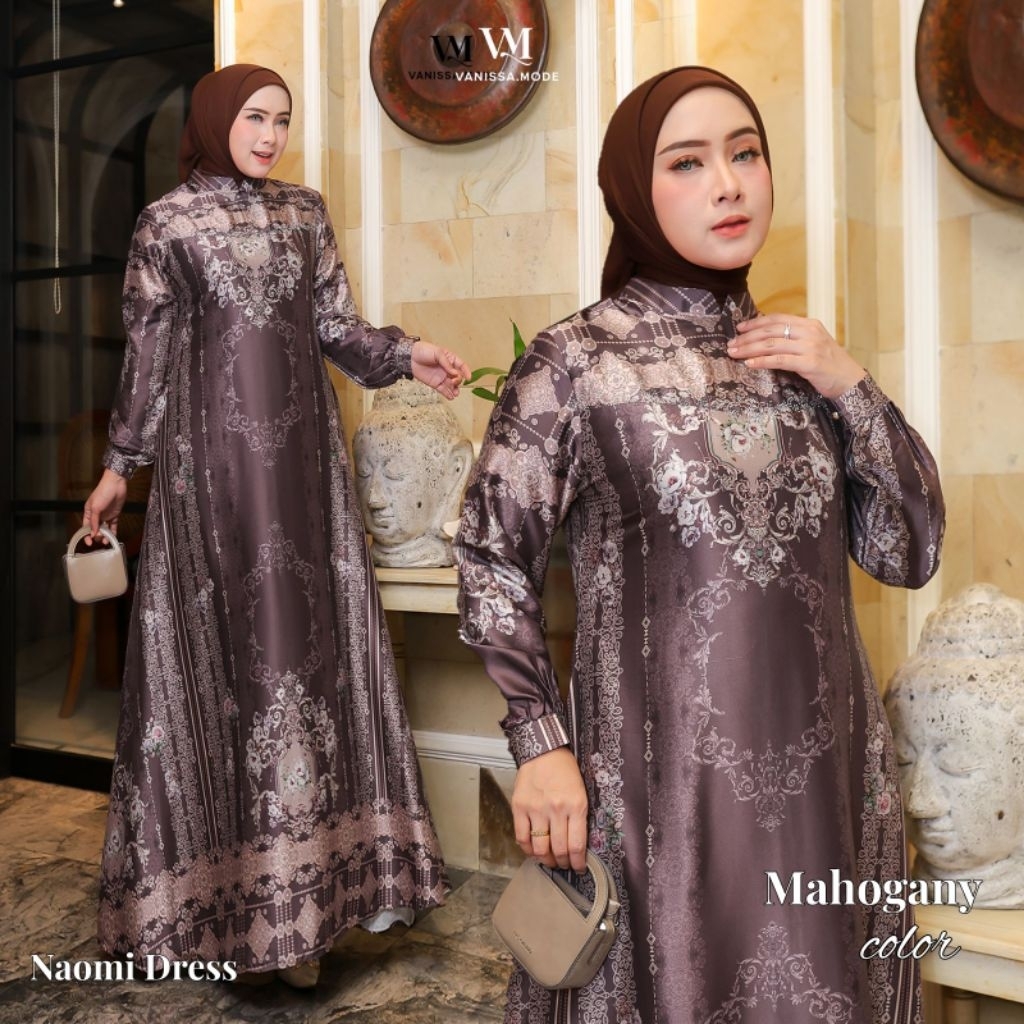 SS-Naomi Dress Armani Silk Sultan/Dress kondangan/Dress muslim/Dress kekinian