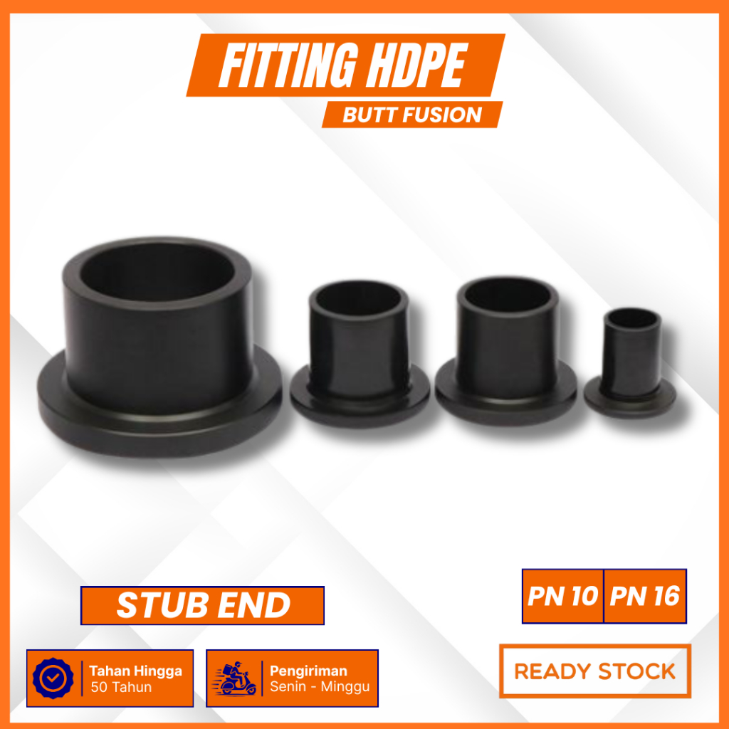 Stub End Butt Fusion PN10 Ukuran 6 Inch Atau 160mm - Stub End Pipa Hdpe 160mm