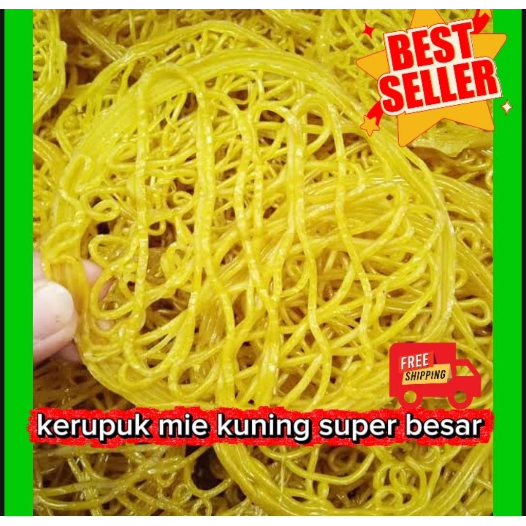 kerupuk mie kuning ukuran besar