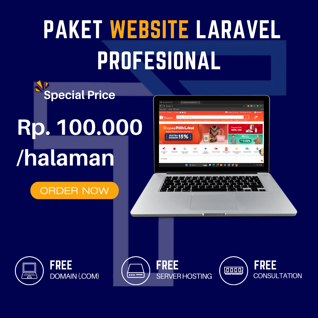 Paket Lengkap Pembuatan Website Laravel Professional