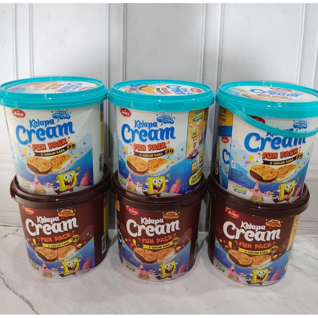 ROMA KELAPA CREAM FUN PACK 1 TOPLES