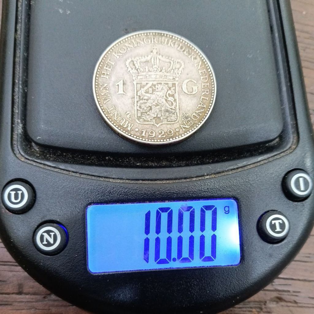 koin perak wilhelmina asli 1G 1929