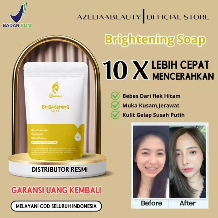 ORIGINAL Sabun Queensi Soap Care Acne Soap, Brightening Soap, & Body Soap Care With Sulfur - Membant
