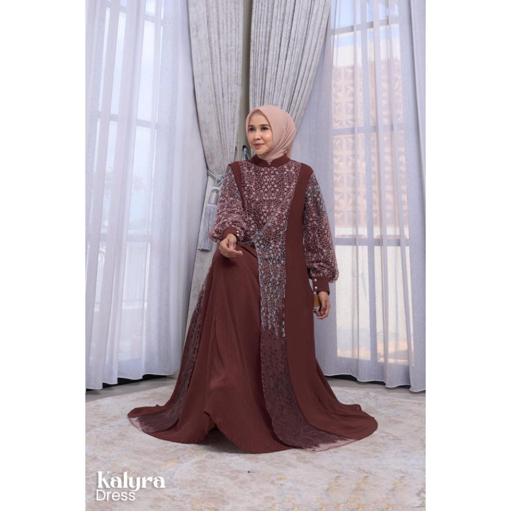 KALYRA DRESS / GAMIS PESTA / DRESS MEWAH WANITA ORI BY MAREVI (HANYA SIZE STANDAR)