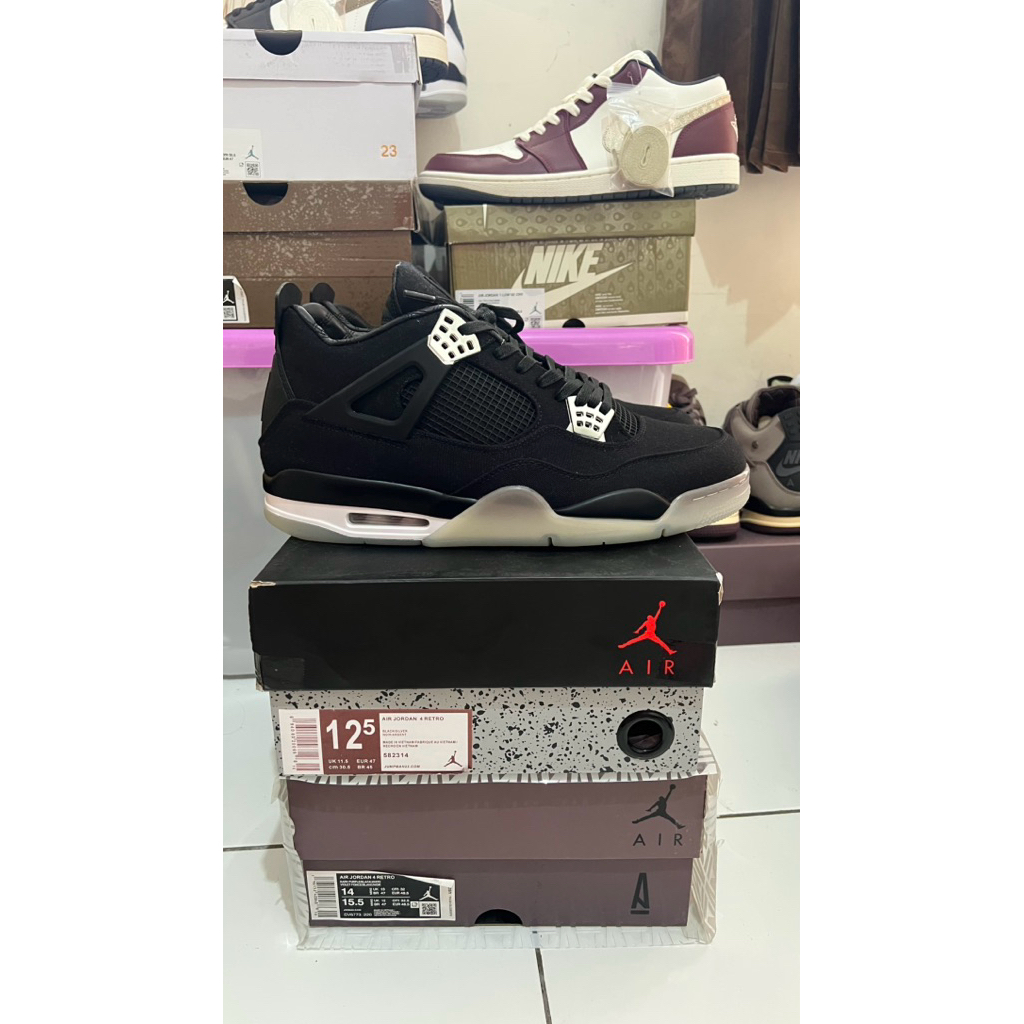 AIR JORDAN RETRO 4 EMINEM x CARHARTT Sz 47