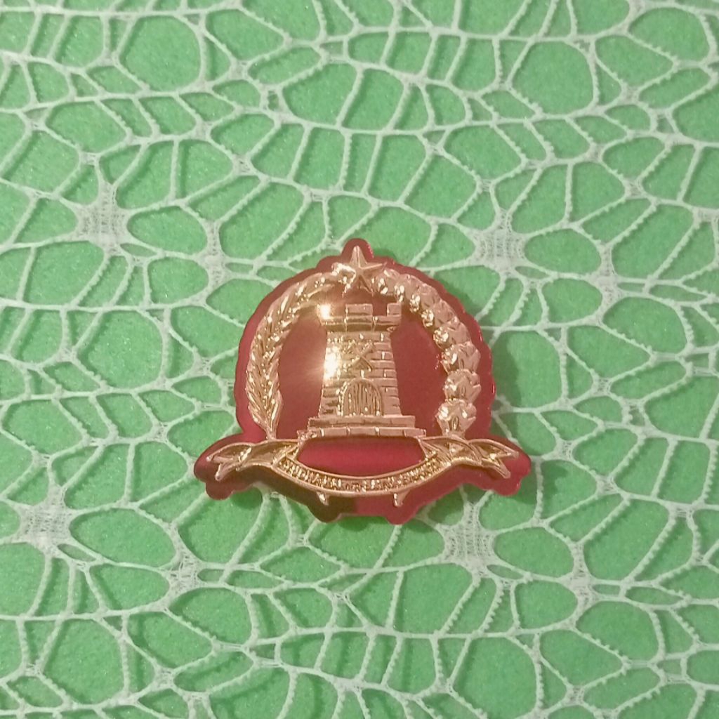 Emblem Baret Akrilik Corps Zeni (CZI) TNI AD