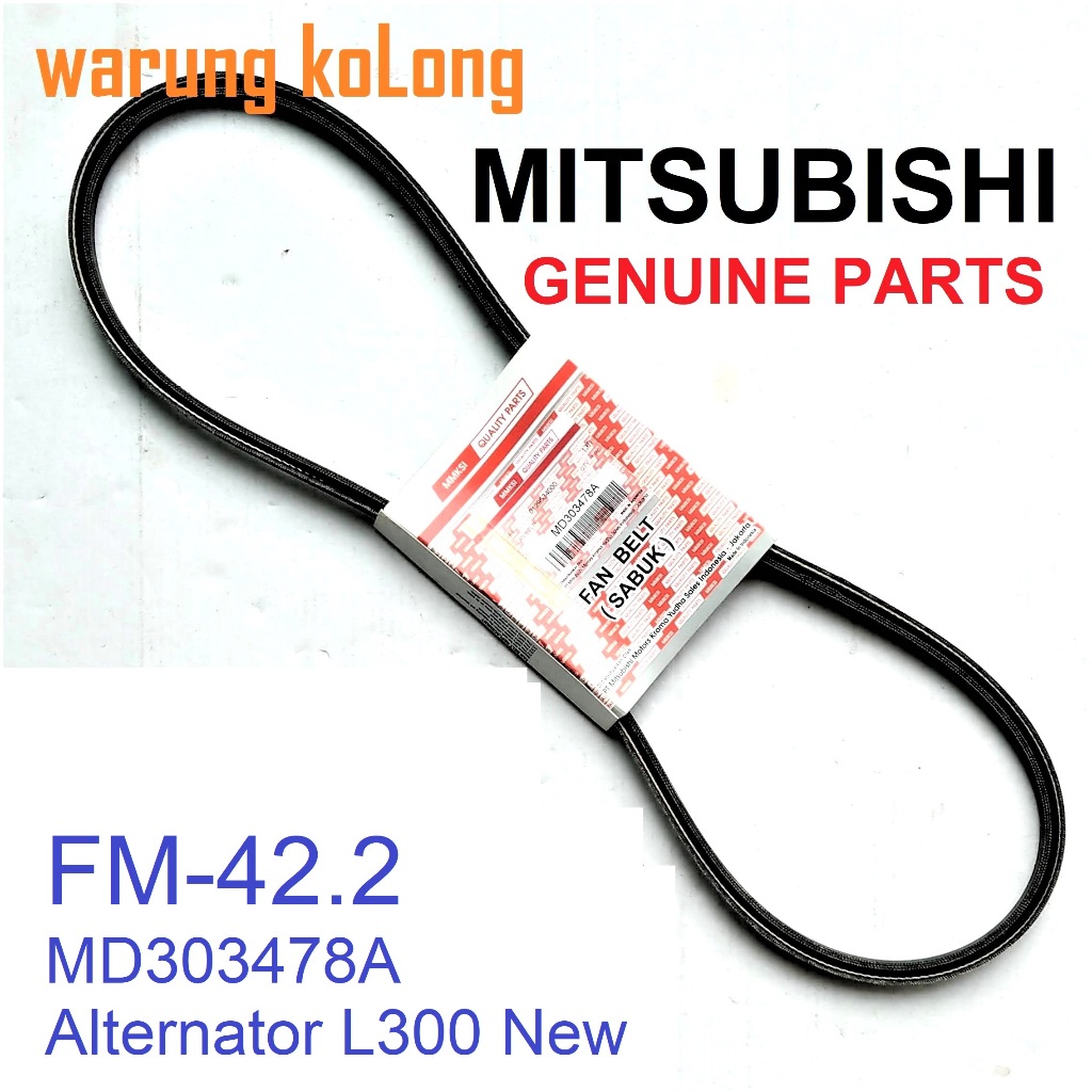 FM42.2 Belt Alternator L300 Diesel New Suku Cadang Asli MITSUBISHI Genuine Parts MD303478A dinamo pe