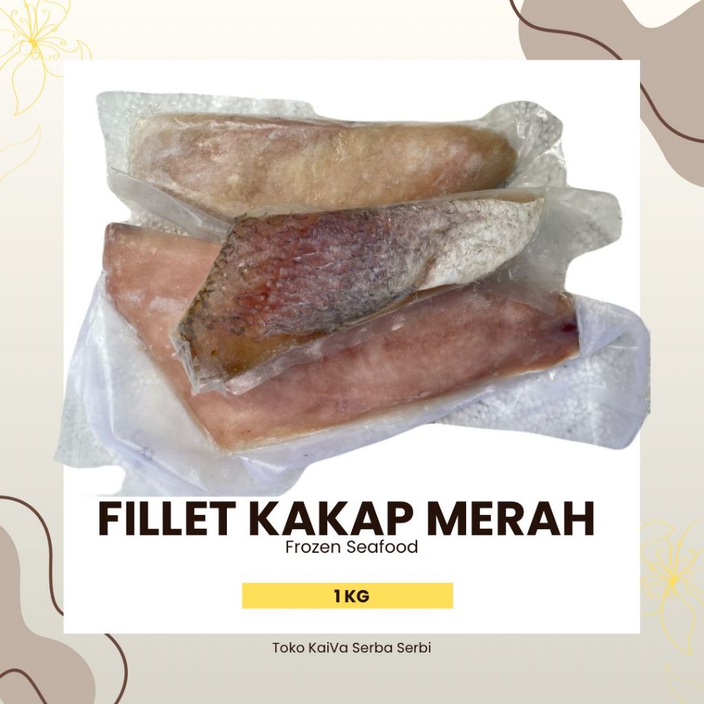 IKAN KAKAP MERAH FILLET 1 KG | KAKAP MERAH FILLET | IKAN LAUT | IKAN KAKAP