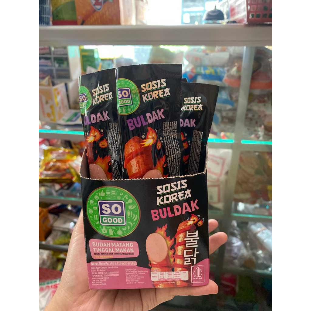SOSIS KOREA BULDAK SO GOOD 1pcs SIAP MAKAN