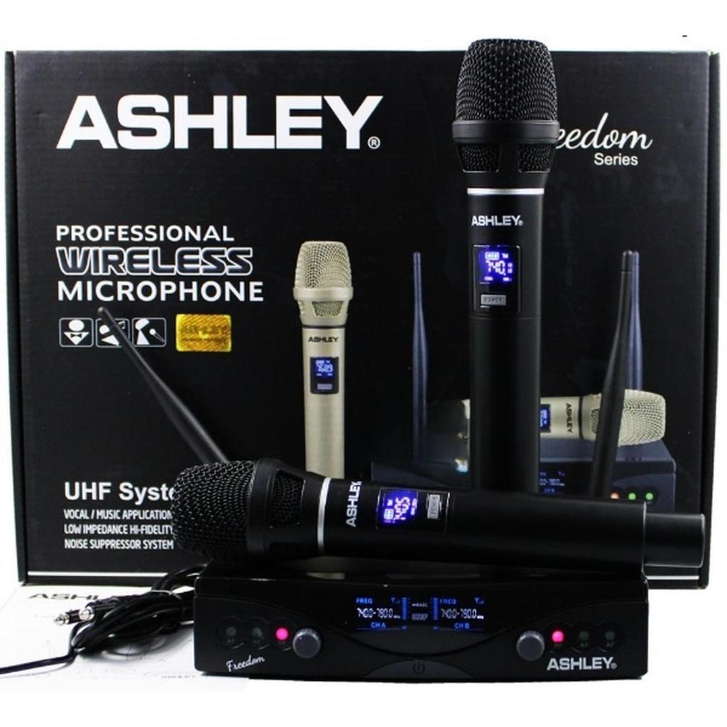 Mic Vocal Wireless Ashley Freedom Original (Bisa Ubah Frequency) TERBAIK