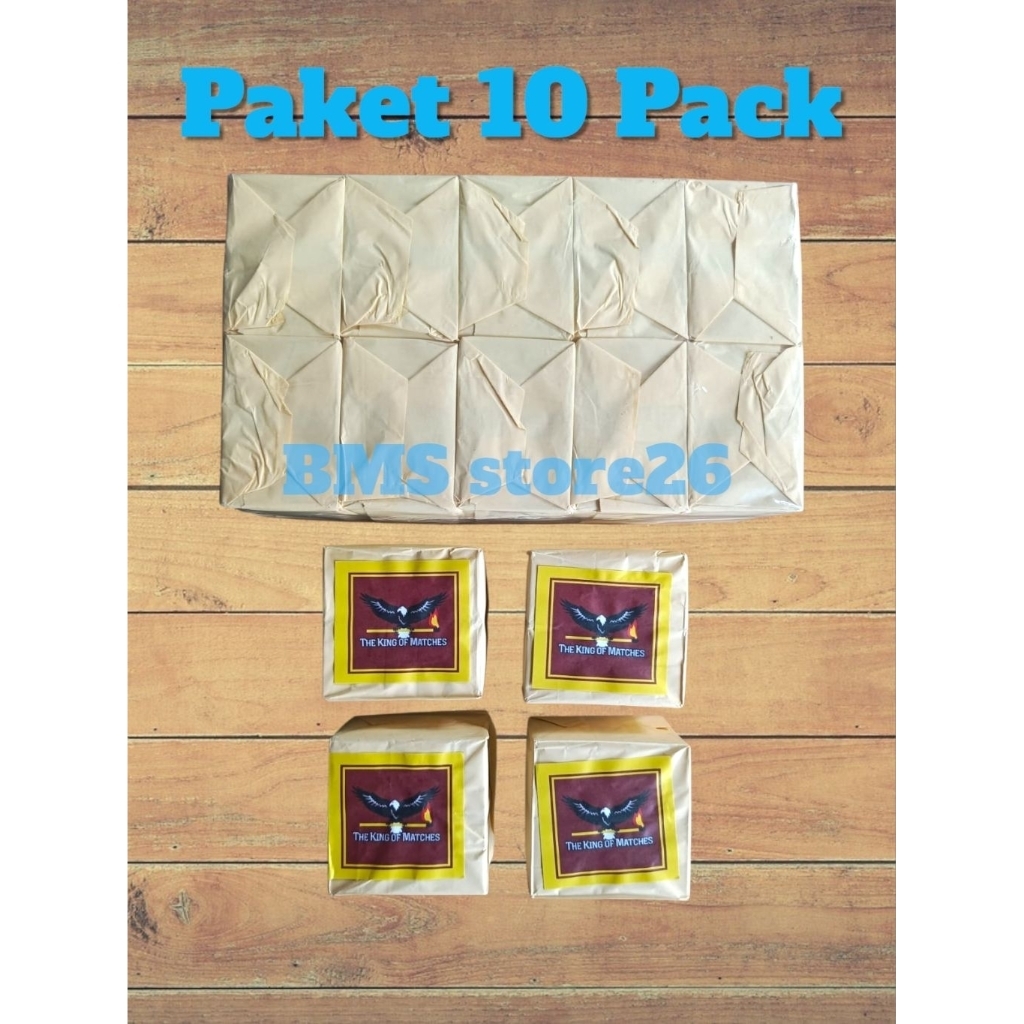 Paket 10 Pack - Korek Kayu - Korek Api - 1 Pack Isi 10 Pcs