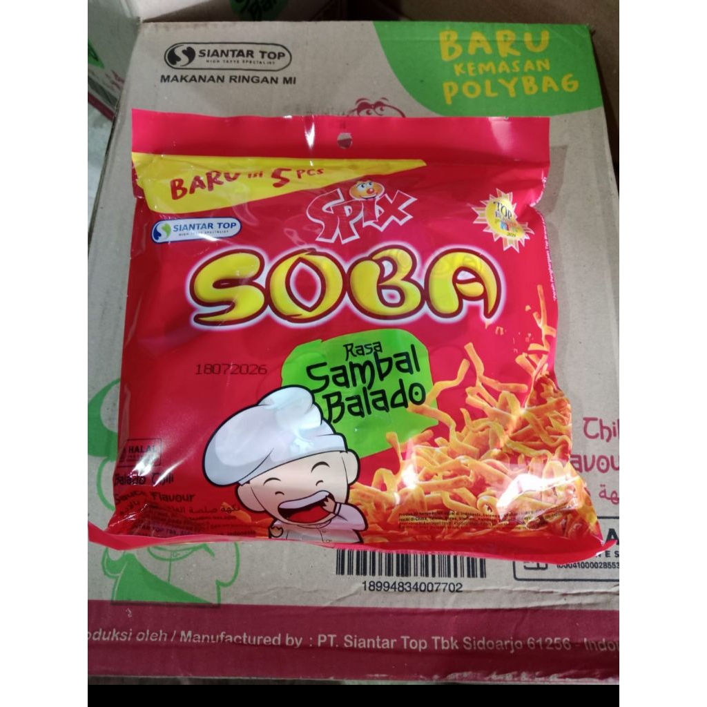 SPIX SOBA POLYBAG (isi 5pcs) SAMBAL BALADO
