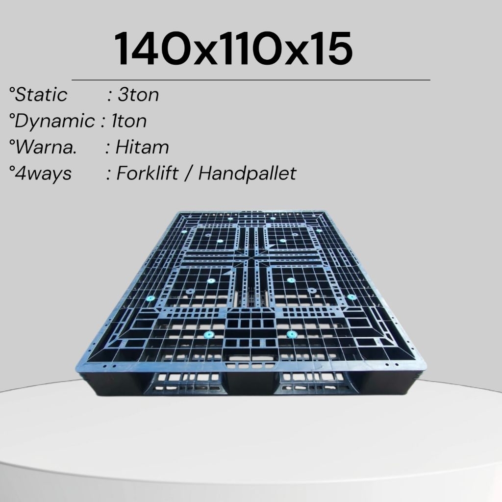Palet plastik ukuran 140x110x15 pallet plastik  second