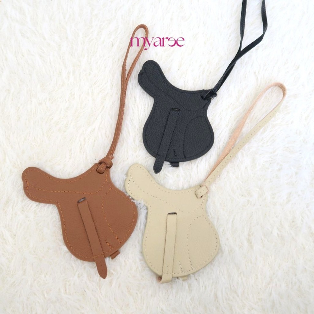 Myaree Saddle Bagcharm Leather Gantungan Tas Asli Kulit