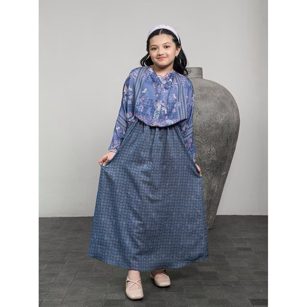 Kami Kamiidea Lyra Dress Kids Dress Anak Perempuan 6 - 8 yr Navy