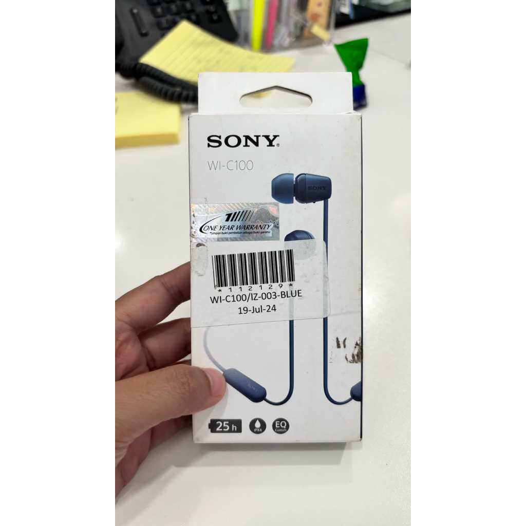 Sony WI-C100 Wireless in-Ear Bluetooth Headphones