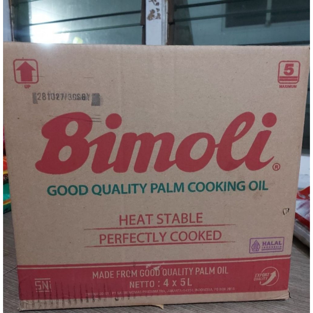 Minyak Goreng Bimoli 5 Liter 1 Dus