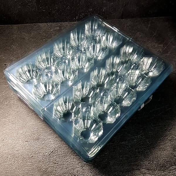 MIKA TELUR ISI 10 (TEBAL), DENGAN PENGUNCI, (isi 50 pcs)