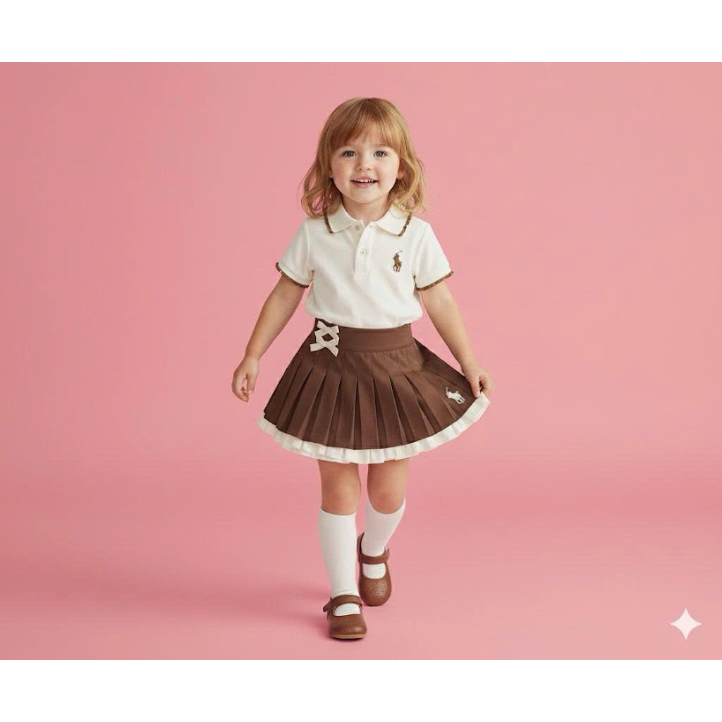 SET ROKCEL POLO ANAK CEWEK