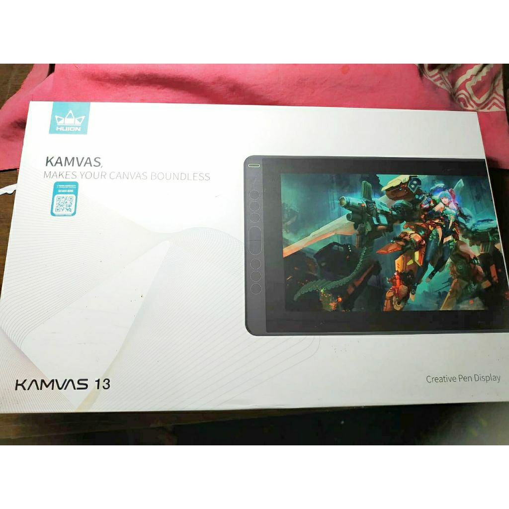 Huion Kamvas 13 Pen Display pen Tablet Preloved Bekas Good Condition