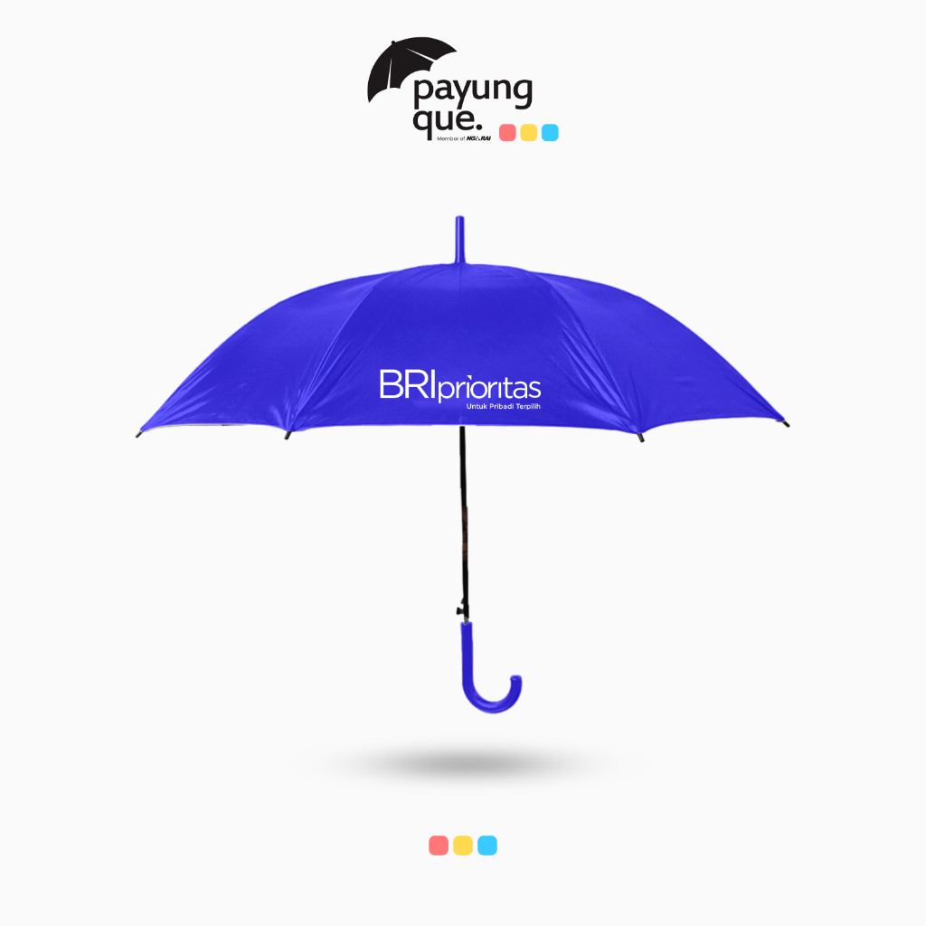 READY STOCK Payung Standard Promosi Logo Bank BRI Prioritas Bank Rakyat Indonesia