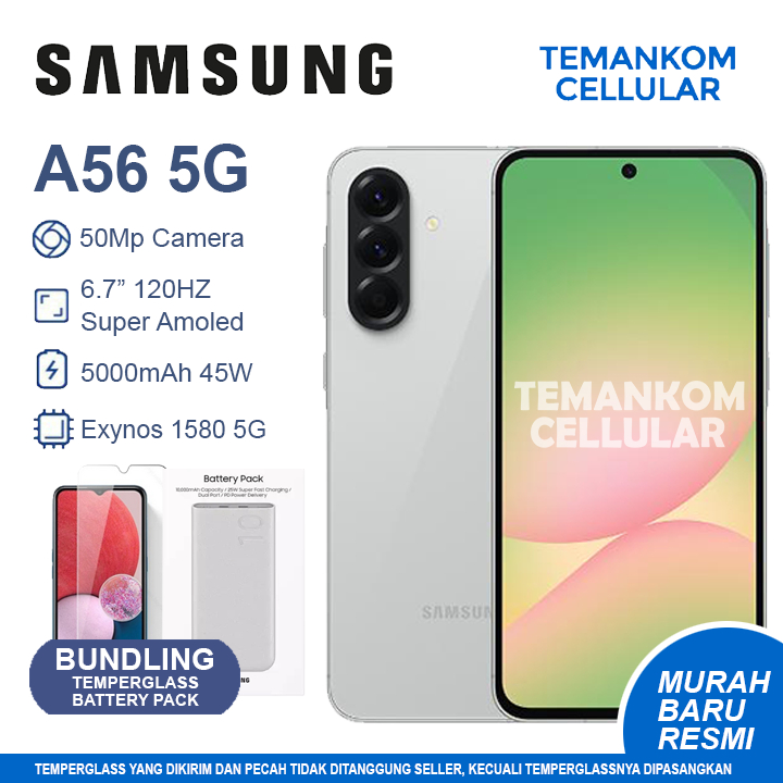 Samsung A56 5G PROMO 16GB RAM Total Baru 8/256 8GB 8/256 8GB 256GB GARANSI RESMI SEIN
