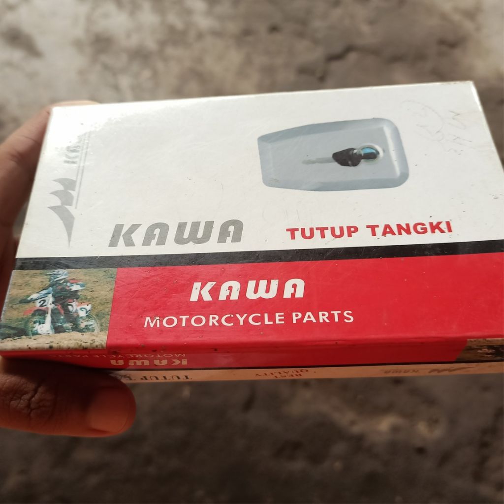 Tutup Tangki RX King KAWA Original + Kunci – Tutup Bensin RX King Krom