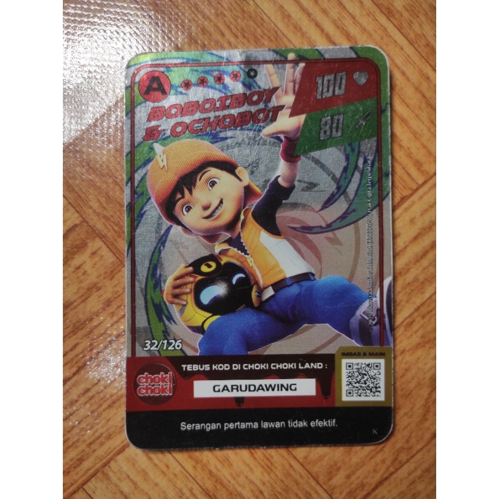 Kartu Choki Choki Boboiboy