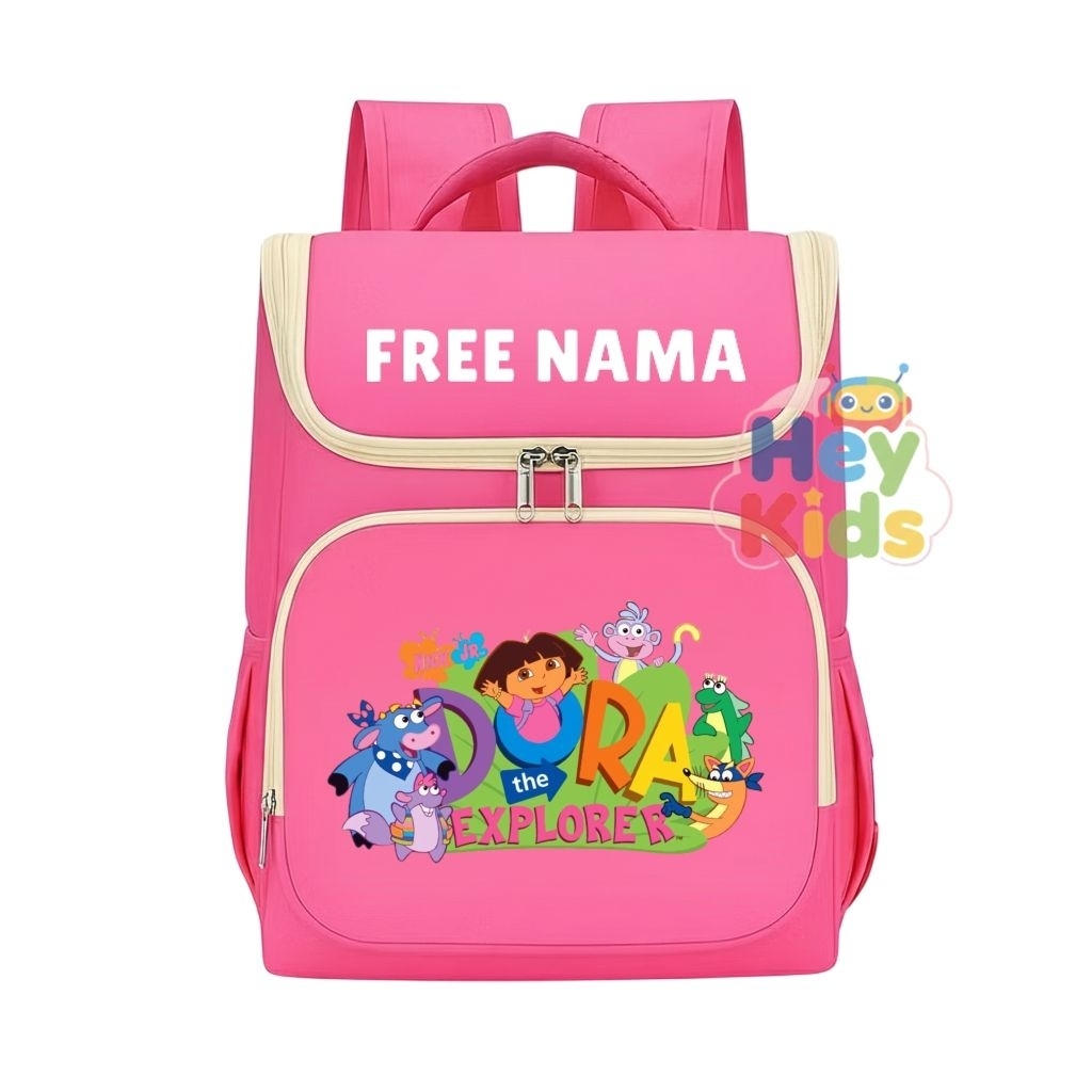 Tas Ransel Dora Anak TK SD Backpack Tas Gendong Free Nama