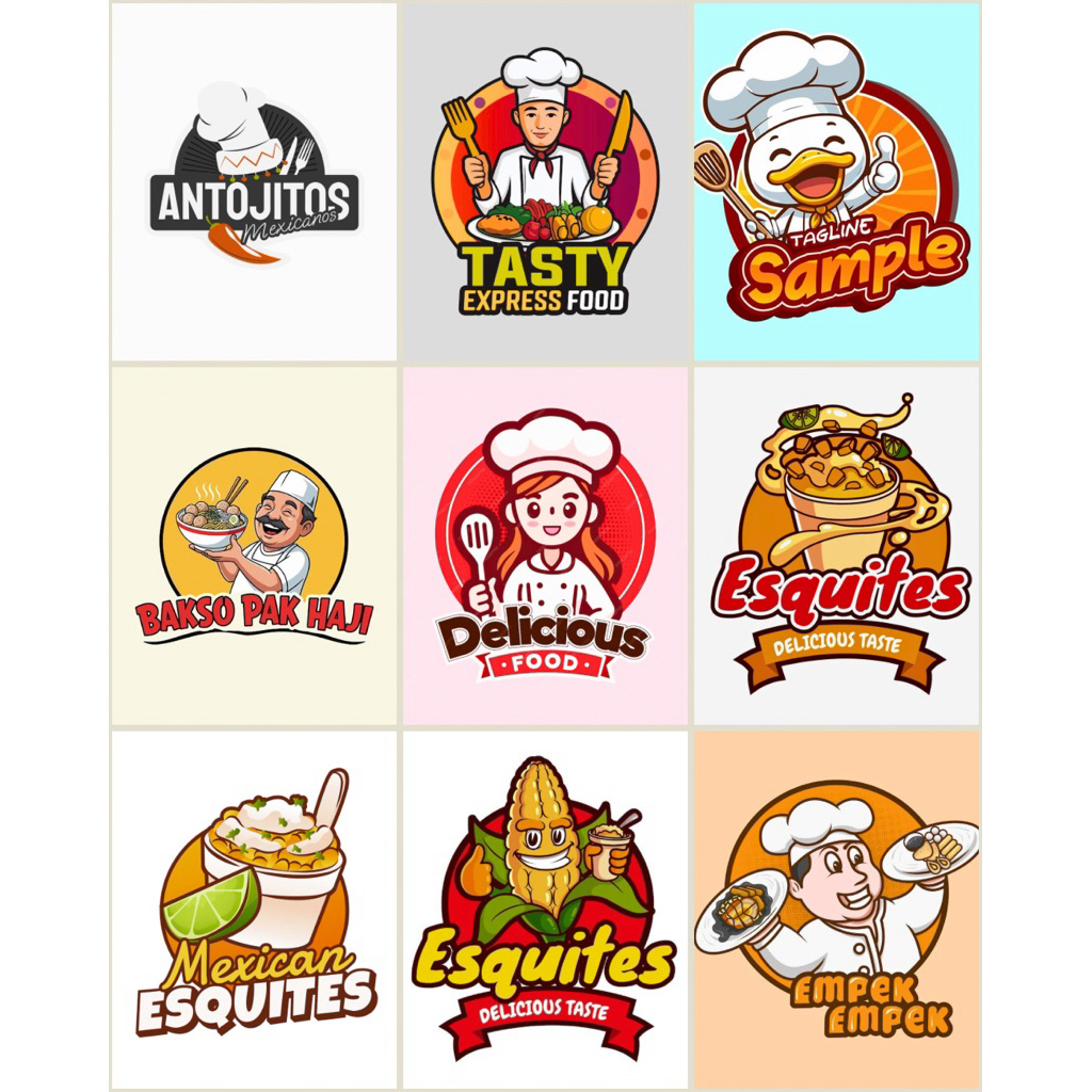 Jasa Desain Logo UMKM makanan, minumam, usaha