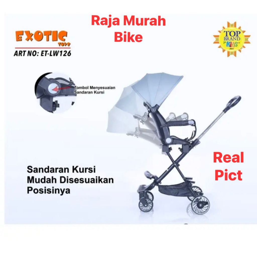 Magic Stroller Exotic LW 126 Sepeda Stroller Magic Exotic Rebah Putar