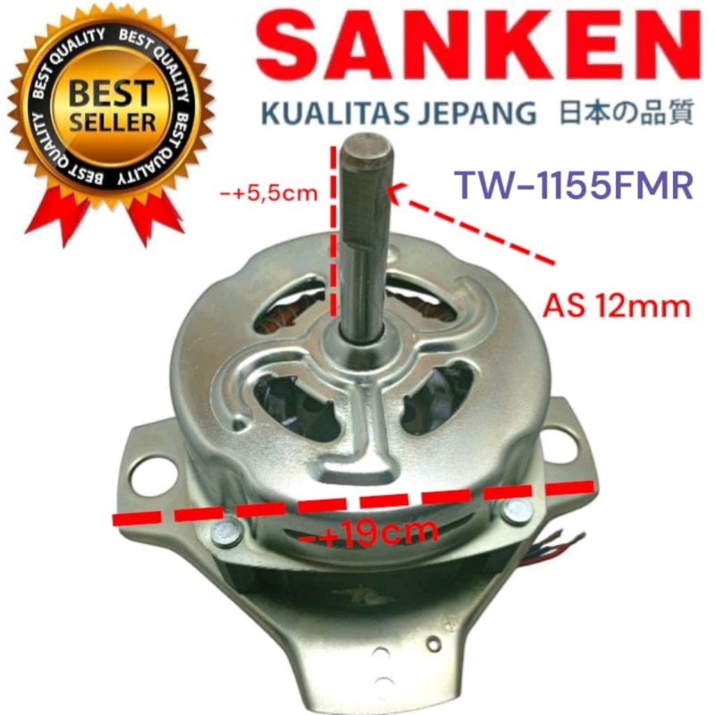 Dinamo Pencuci Mesin Cuci Sanken TW-1155 FBK/TW-8869/TW-1155FMR