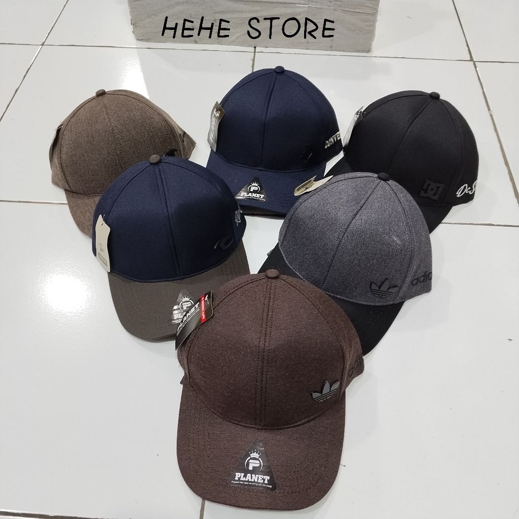HIHI STORE- Topi pria topi baseball pria logo besi
