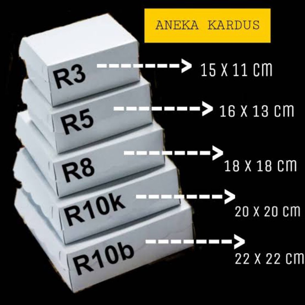 Dus Kraft Kue R3 TANPA LAMINASI / SNACK BOX / KARDUS KRAFT