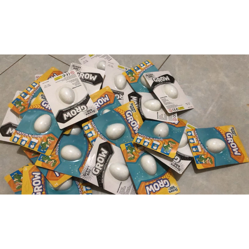 Mainan Dinosaurus Bertelur Edukatif - Pengalaman Menetas, Koleksi Acak, Bahan Aman