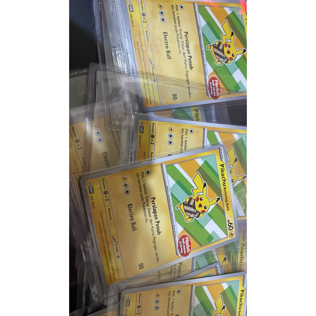 pikachu batik hijau 10 pcs