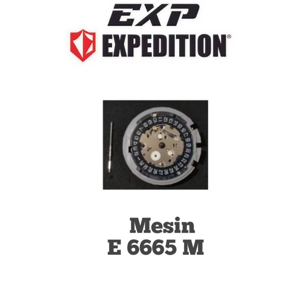 Mesin Original untuk Jam Tangan Expedition Tipe E 6391 M, E 6665 M, E 6778 M