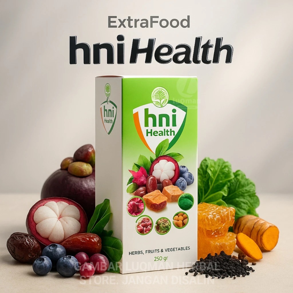 HNI HEALTH Extrafood - HNI HPAI Dengan Kandunga Madu Sarikurma Zaitun Habbatussauda Menambah Nafsu M