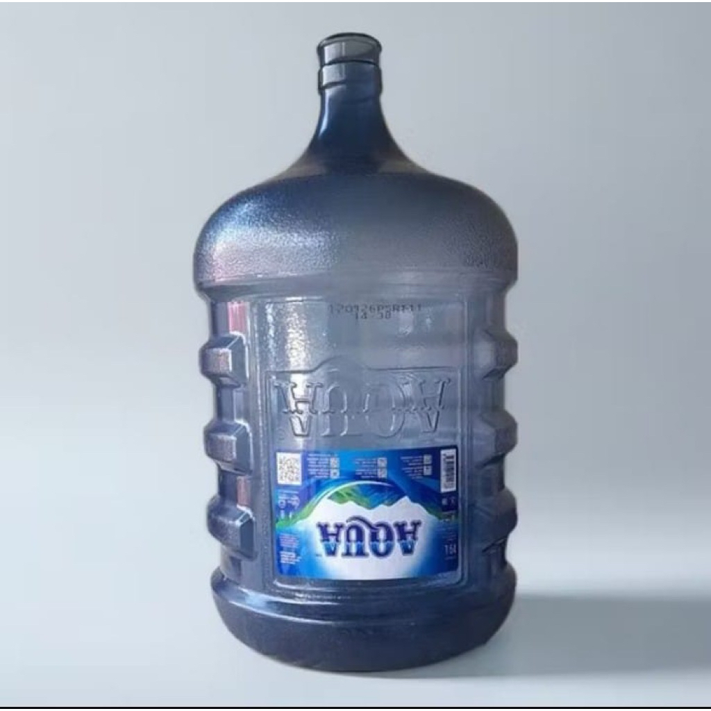 Galon kosong merek aqua-vit-alfaone