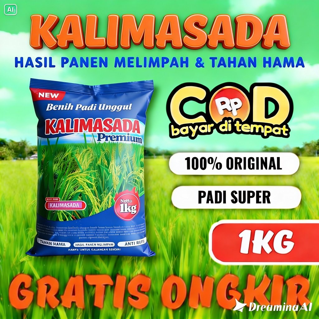SANGHYANG SRI- Benih Bibit Padi Unggul KALIMASADA Kemasan Original Super Premium Netto 1kg