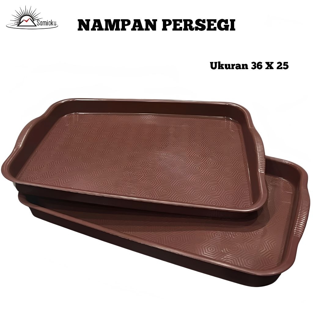 KITCHENWARE Nampan Bahan Plastik Model Segi / Baki Tray Motif Hexagon